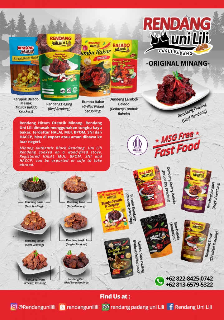 Produk Rendang Uni Lili